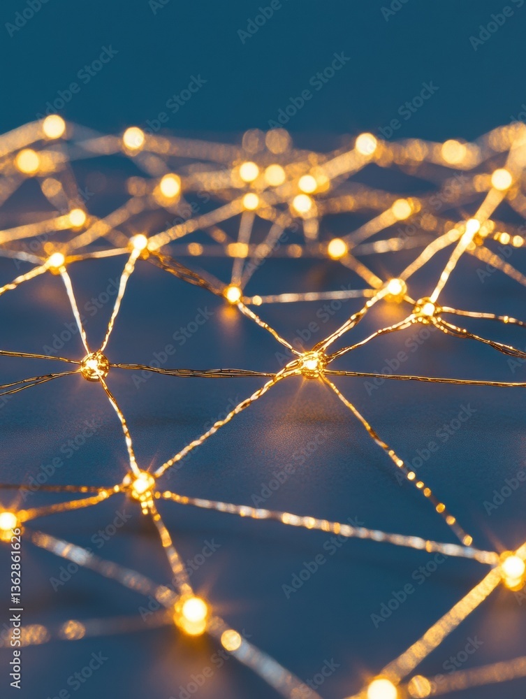 Poster Neural Network Visualization AI-Powered Digital Infrastructure Connectivity Mapping for Innovative Business Intelligence and Global Economic Transformation