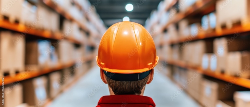 Poster Future-Forward Logistics Blockchain Warehouse Innovation with AI Safety Visualization - Next-Gen Supply Chain Management through Immersive Technological Precision