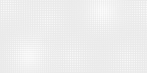 Dotted gradient vector illustration, white and black halftone background, horizontal seamless dotted lines, monochrome dots texture backdrop, retro effect. modern