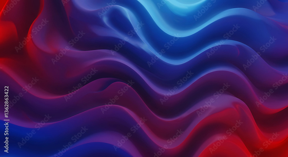 Poster abstract wavy colorful background with smooth gradients