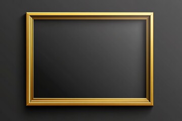 Elegant Rectangular Gold Frame &ndash; Sleek Minimalist Wall Art for Modern Interiors