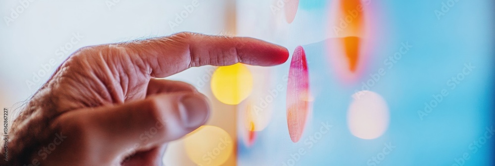 Poster Augmented Productivity Dynamic Digital Interface Interaction with Translucent Touchscreen Visualizing Adaptive Project Management Workflows for Modern Professionals