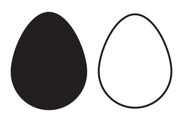 egg icon vector set
