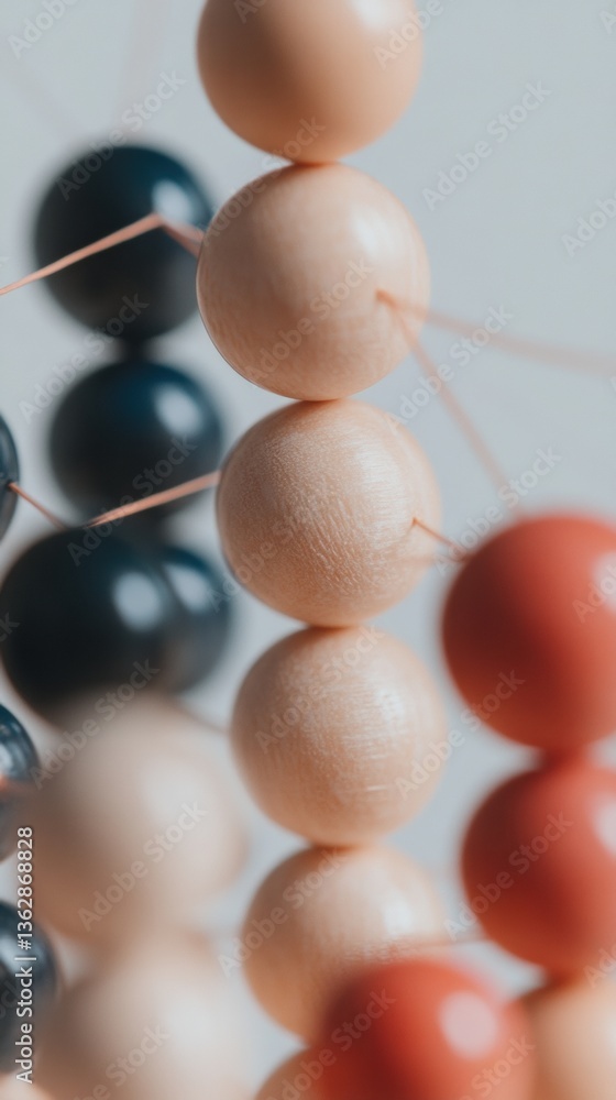 Aufkleber minimalist spherical harmony soft-toned organic eggs visualizing interconnected diversity in contemp