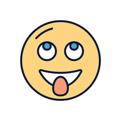 Rolling eyes Vector icon