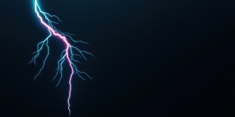 Nature's fury lightning strikes thunderstorm overhead digital art dark sky dramatic viewpoint