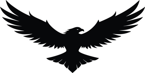 flaying eagle silhouette,eagle icon clip art