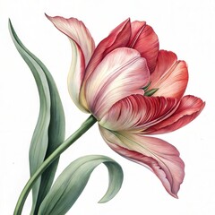 A beautiful bouquet of pink lilies and tulips in full bloom