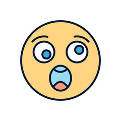 shocked Vector icon