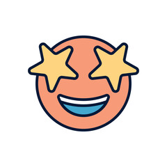 excited  Vector icon