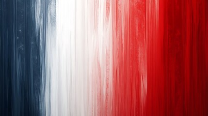 Fototapeta premium Abstract Digital Painting: Blue, White, and Red Vertical Stripes AI Generated