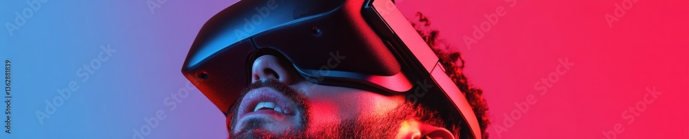 Fototapete Immersive Metaverse Analytics Next-Gen VR Experience Visualizing Digital Engagement through Cutting-Edge Mixed Reality Performance Metrics for Gen Z Tech Innovators