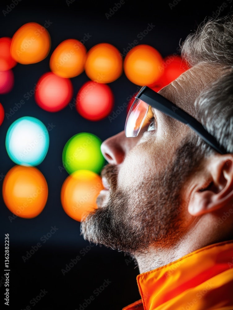 Fototapete immersive climate tech ai-powered weather forecasting with next-gen data visualization for professio