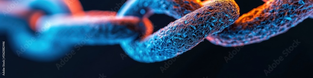 Aufkleber Quantum Blockchain Visualization Immersive Digital Network Infrastructure Revealing Secure Decentralized Transactions in Next-Gen Financial Technology Ecosystem