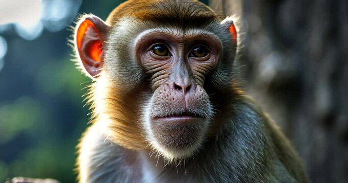 A monkey, photo of a monkey.
