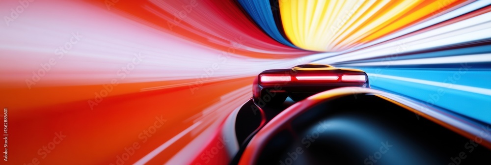 Fototapete high-speed hyperloop revolution sleek autonomous transit visualizing next-generation urban mobility 