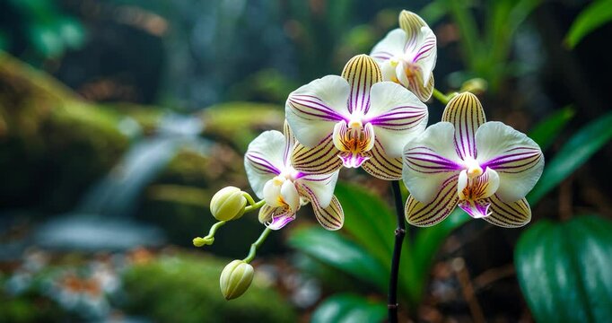Lovely Encylia Epiphytic orchid blossom