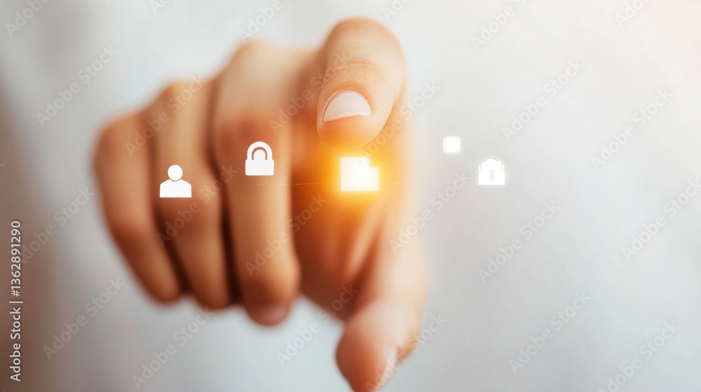 Poster Seamless Digital Integration Futuristic User Experience with Intuitive Touch Interface Showcasing Unified Network Connectivity and Smart Technology Ecosystem