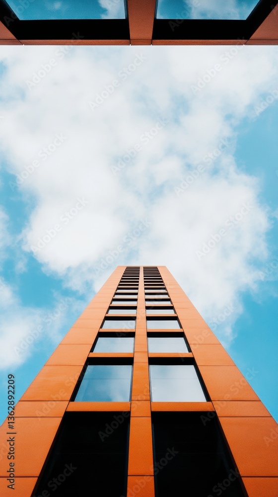 Poster Minimalist Urban Geometric Architecture Innovative Design Perspective Showcasing Clean Lines, Symmetry, and Modern Architectural Visualization for Creative Professional Branding