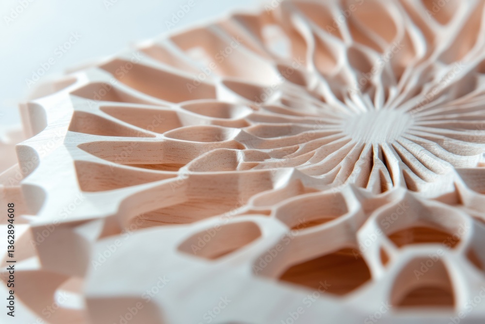 Aufkleber biomimetic design revolution intricate parametric sculpture exploring organic geometries - cutting-e