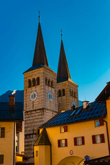 Fototapeta premium Church on a sunny summer day at Berchtesgaden, Bavaria, Germany