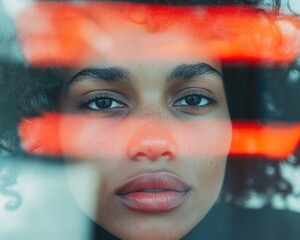 Empowered Resilience Gen Z Aesthetic of Confidence and Chromatic Wellness - Intersectional Identity Portrait for Modern Visual Storytelling