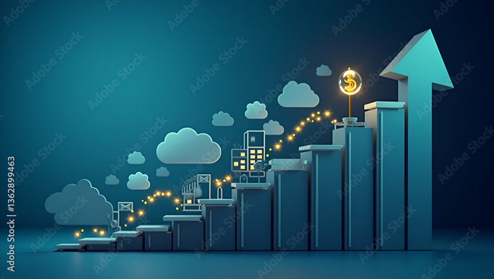 Poster enhancing business performance: a flat vector illustration of strategies to boost quality, speed, an
