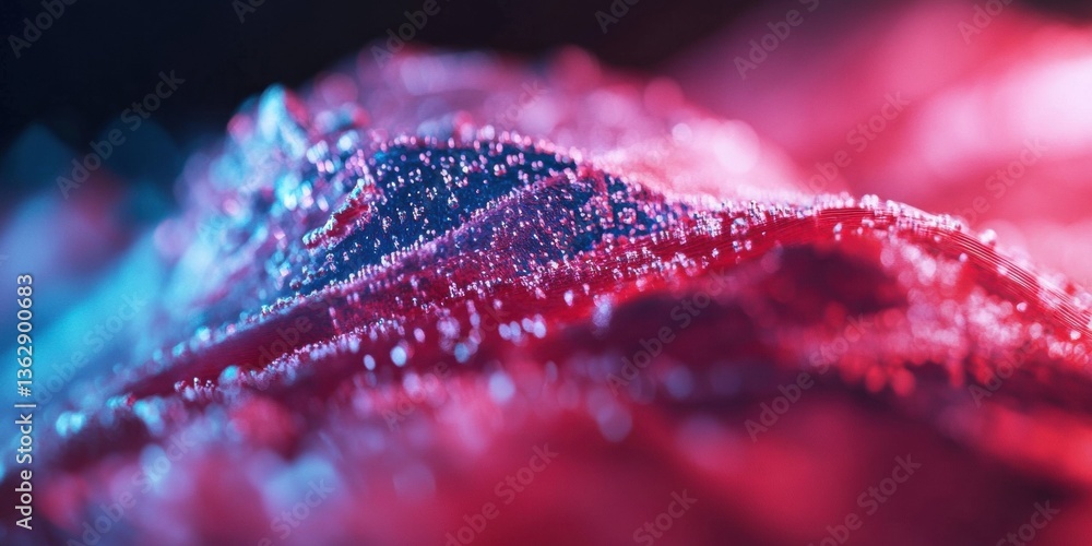 Poster Cinematic Quantum Data Visualization Immersive Neural Network Landscape in Neon Chromatic Gradient - AI Innovation and Digital Transformation Aesthetic