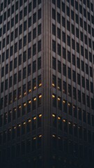 Obraz premium Urban Geometry – Close-Up of a Modern Facade