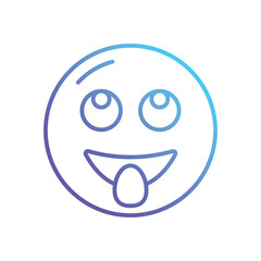 Obraz premium Rolling eyes Vector icon