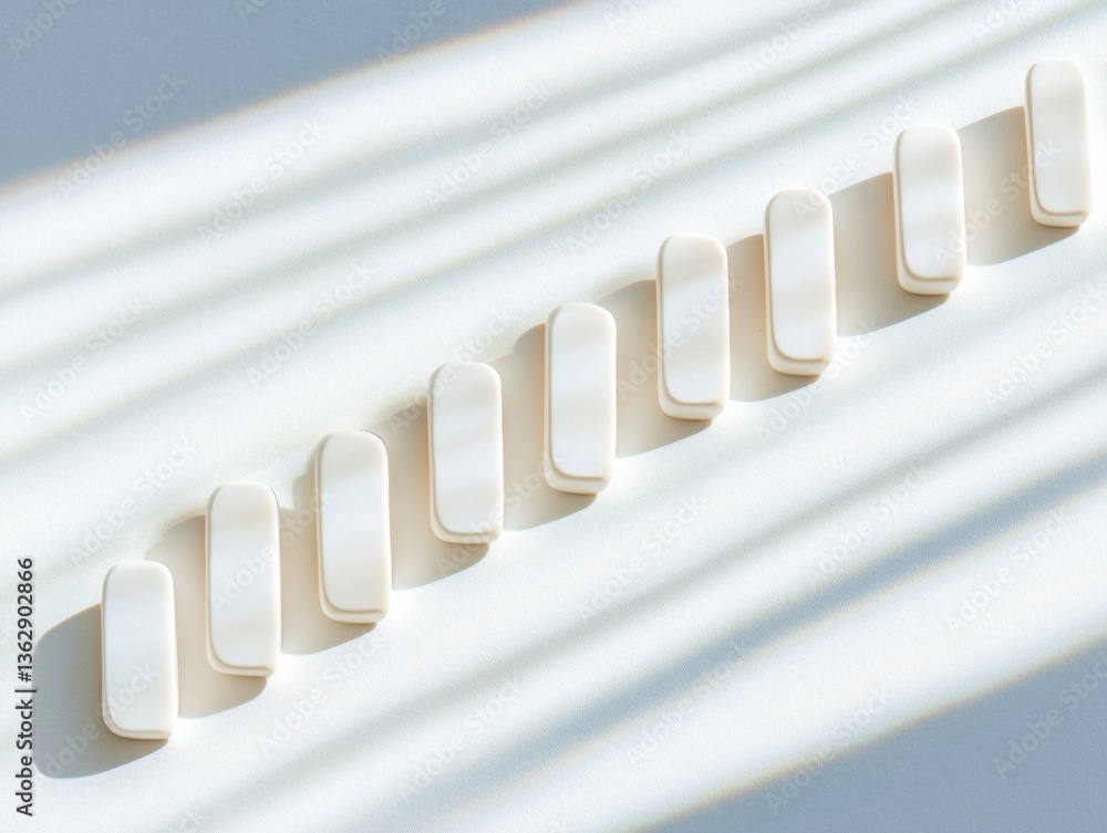 Aufkleber minimalist resilience strategic adaptive design with white domino flow - innovative business transfo