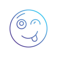 Wink Vector icon