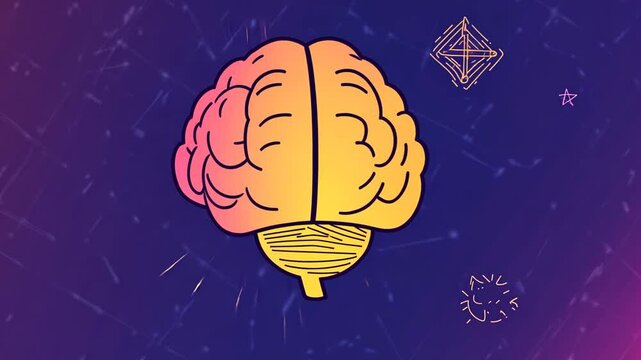 Creative Brain Logo Design for Ideas and Brainstorming Generative AI