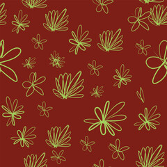 Printable ornament pattern of flower simple unique design 