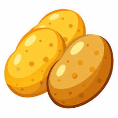 vector illustration of a  potato
