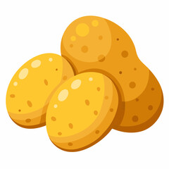 vector illustration of a  potato