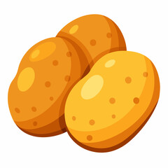vector illustration of a  potato