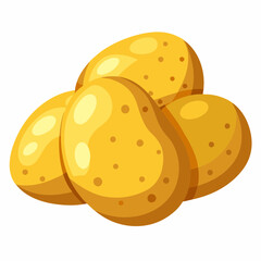 vector illustration of a  potato