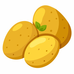 vector illustration of a  potato