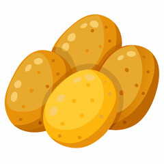 vector illustration of a  potato