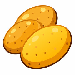 vector illustration of a  potato