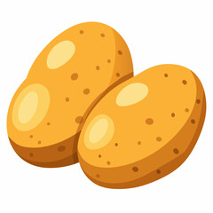 vector illustration of a  potato