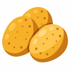 vector illustration of a  potato