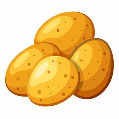 vector illustration of a  potato
