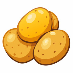 vector illustration of a  potato