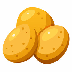vector illustration of a  potato