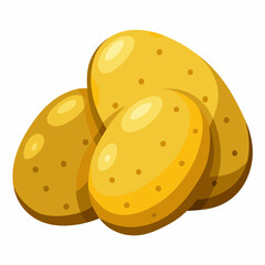 vector illustration of a  potato