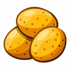 vector illustration of a  potato