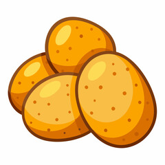 vector illustration of a  potato