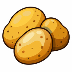 vector illustration of a  potato
